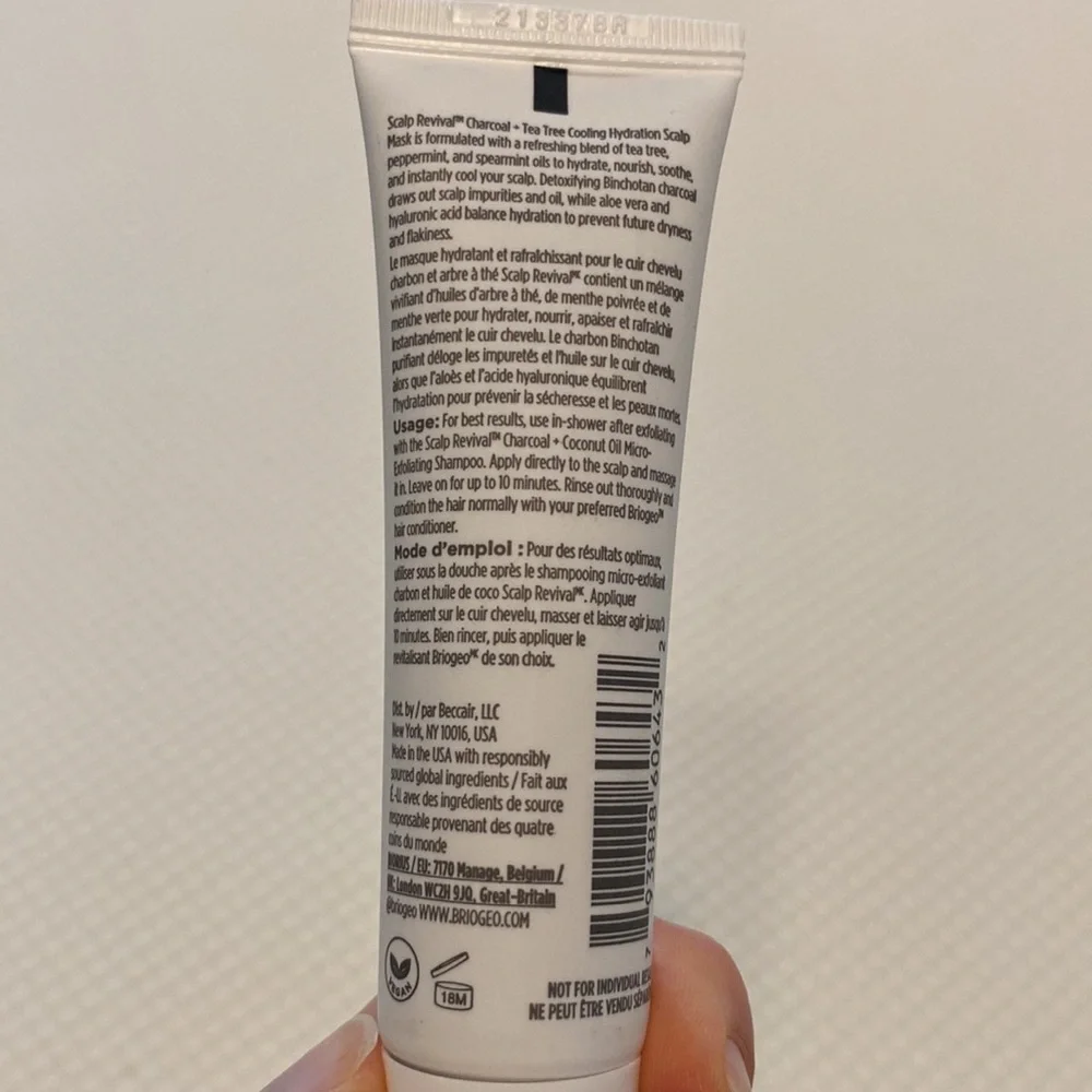Briogeo Scalp Revival Charcoal and Tea Tree Cooling Hydration Scalp Mask Sample